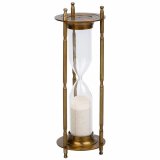 Timeglas Alexandra House Living Brun Aluminium 10 x 30 x 10 cm #1