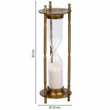 Timeglas Alexandra House Living Brun Aluminium 10 x 30 x 10 cm #22