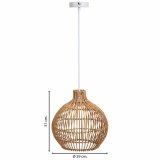 Loftslampe Alexandra House Living Brun #2