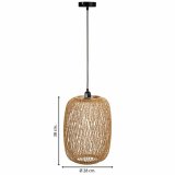 Loftslampe Alexandra House Living Brun #4