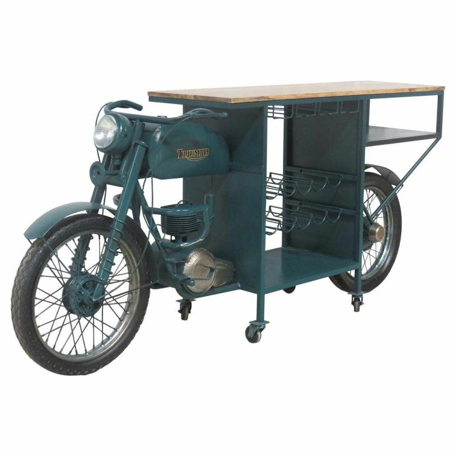 Flaskestativ bar Alexandra House Living Drive Bl 45 x 100 x 210 cm #1