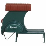 Taburet Alexandra House Living Bl PVC Lder Jern 50 x 75 x 95 cm Motorcykel #29