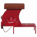 Taburet Alexandra House Living Rd PVC Lder Jern 50 x 75 x 95 cm Motorcykel #8