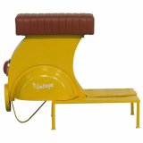 Taburet Alexandra House Living Gul PVC Lder Jern 50 x 75 x 95 cm Motorcykel #1