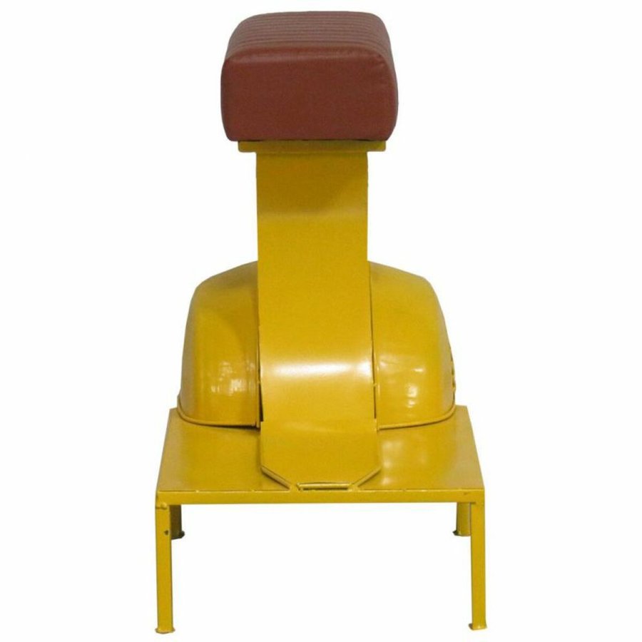 Taburet Alexandra House Living Gul PVC Lder Jern 50 x 75 x 95 cm Motorcykel #43