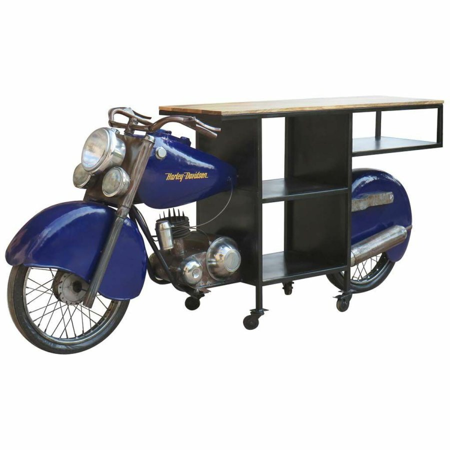 Flaskestativ bar Alexandra House Living Drive Bl 45 x 98 x 235 cm #1