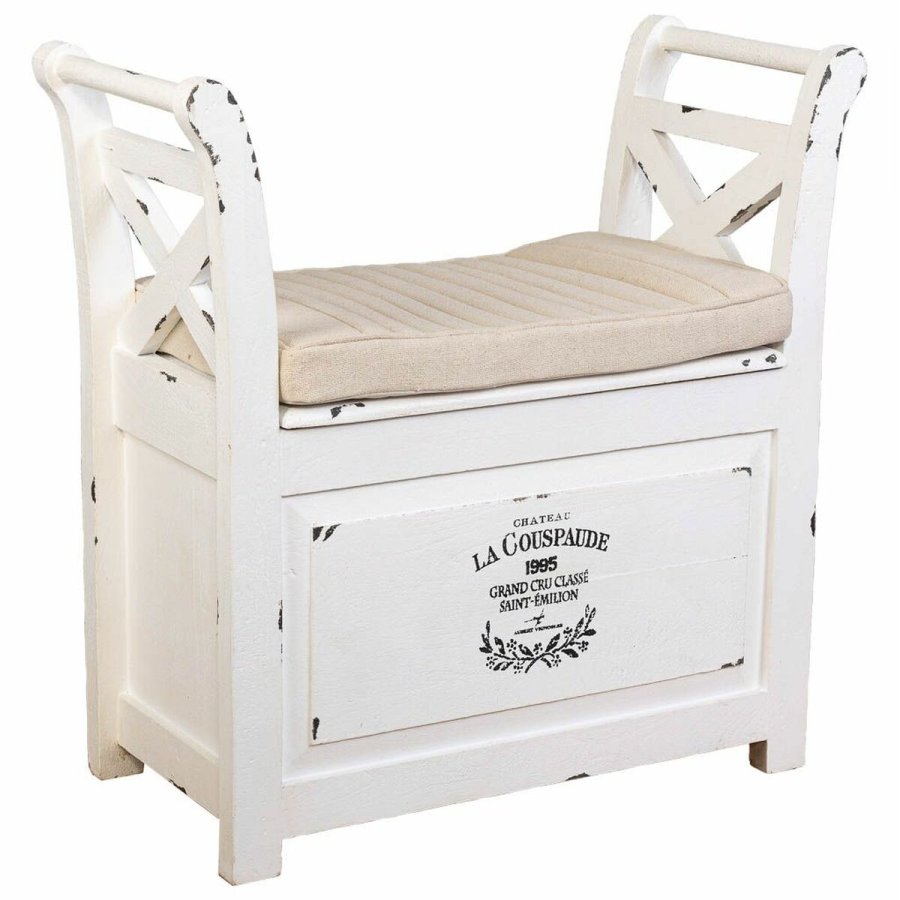 Stol Alexandra House Living Hvid Tr 33 x 73 x 72 cm #1