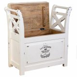 Stol Alexandra House Living Hvid Tr 33 x 73 x 72 cm #8