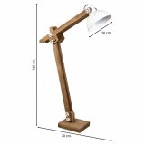 Gulvlampe Alexandra House Living Hvid 70 x 125 x 26 cm #3