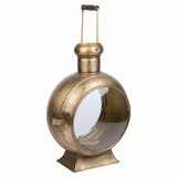 Lysestage Alexandra House Living Gylden Metal Glas Jern 21 x 47 x 33 cm #2