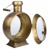 Lysestage Alexandra House Living Gylden Metal Glas Jern 21 x 47 x 33 cm #1