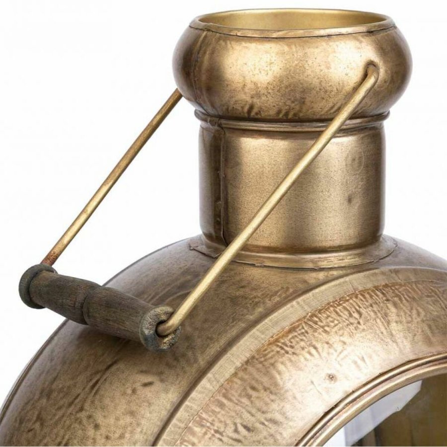 Lysestage Alexandra House Living Gylden Metal Glas Jern 21 x 47 x 33 cm #6