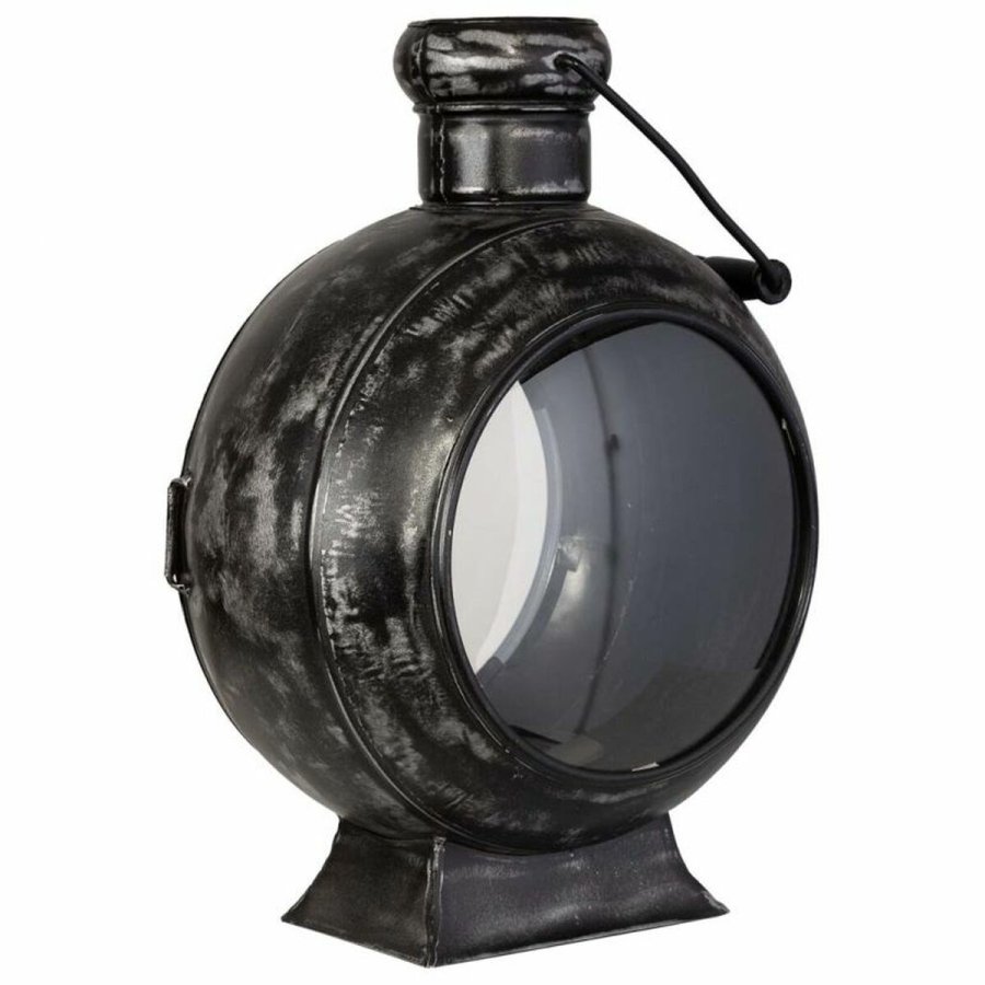 Lysestage Alexandra House Living Sort Glas Jern 21 x 40 x 29 cm #5