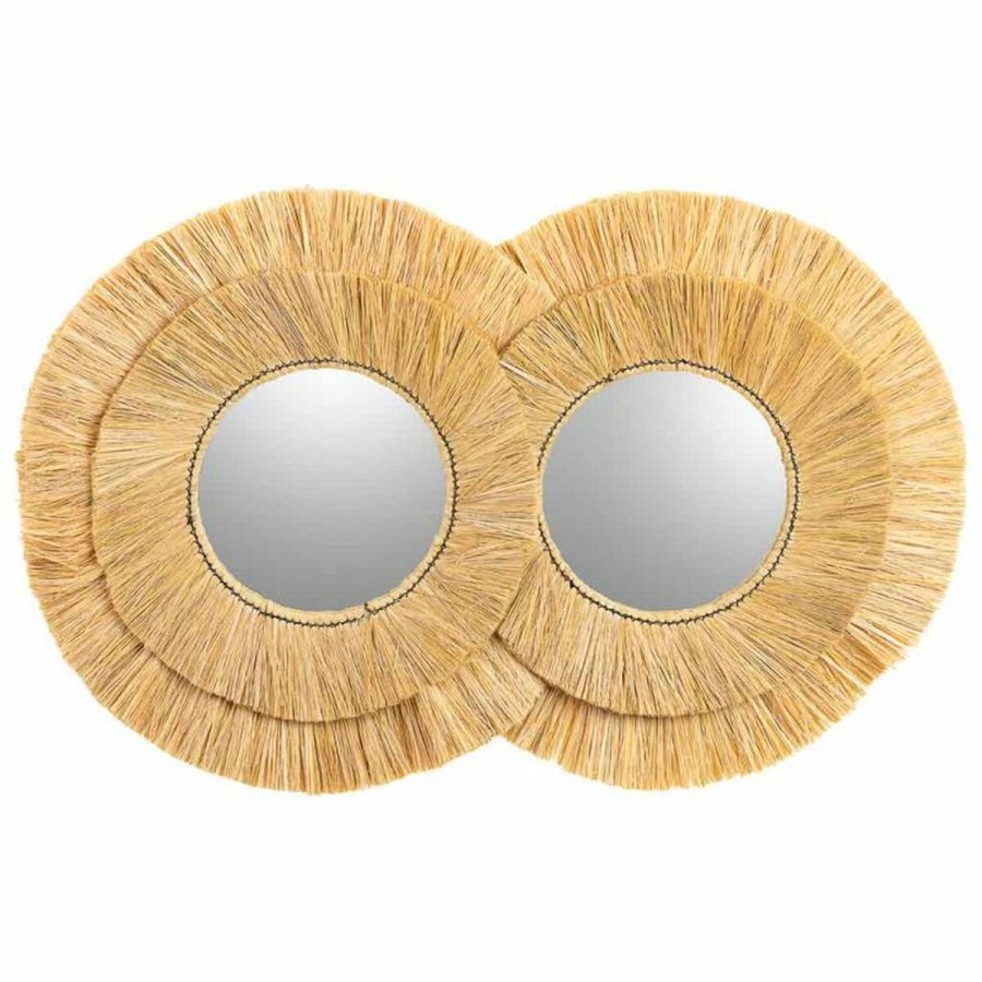 Vgspejl Alexandra House Living Brun 73 x 3 x 116 cm Cirkler #2