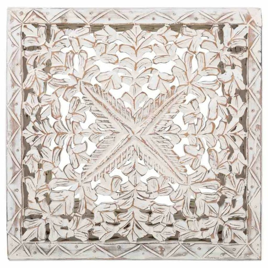 Sofabord Alexandra House Living Hvid Mangotr 45 x 45 x 45 cm #4