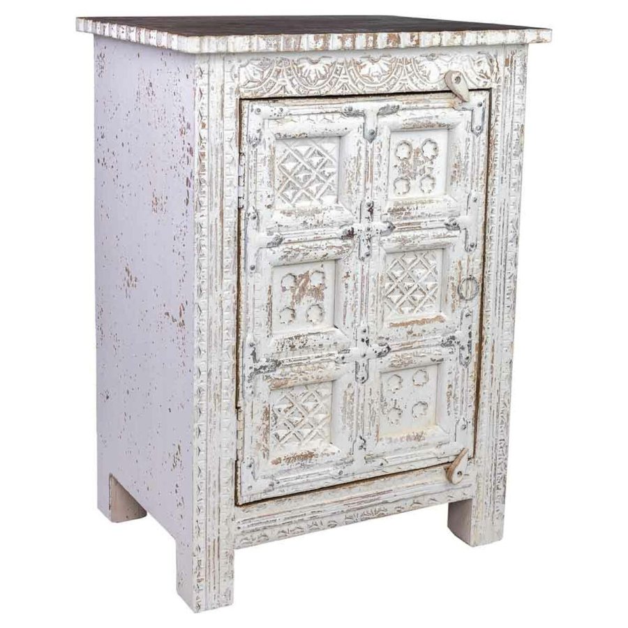 Natbord Alexandra House Living Hvid Brun 40 x 53 x 73 cm #8