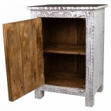 Natbord Alexandra House Living Hvid Brun 40 x 53 x 73 cm #29