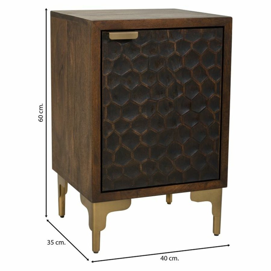 Natbord Alexandra House Living Brun 35 x 60 x 40 cm #8