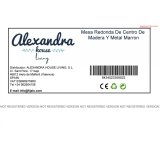 Sofabord Alexandra House Living Brun Tr Jern 80 x 50 x 80 cm #6