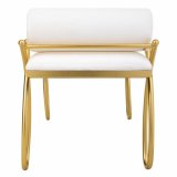 Stol Alexandra House Living Guld Skum Jern Tr MDF 49 x 53 x 112 cm #8