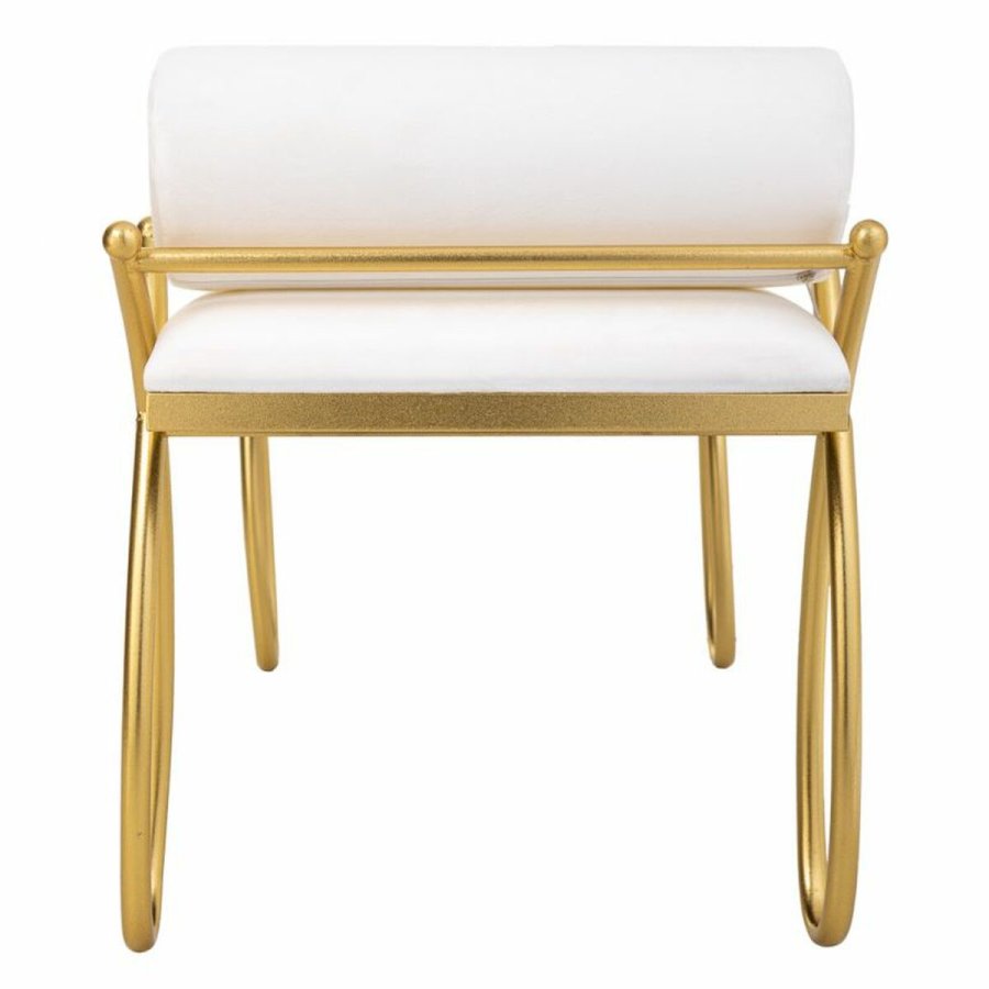 Stol Alexandra House Living Guld Skum Jern Tr MDF 49 x 53 x 112 cm #8