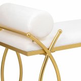 Stol Alexandra House Living Guld Skum Jern Tr MDF 49 x 53 x 112 cm #36
