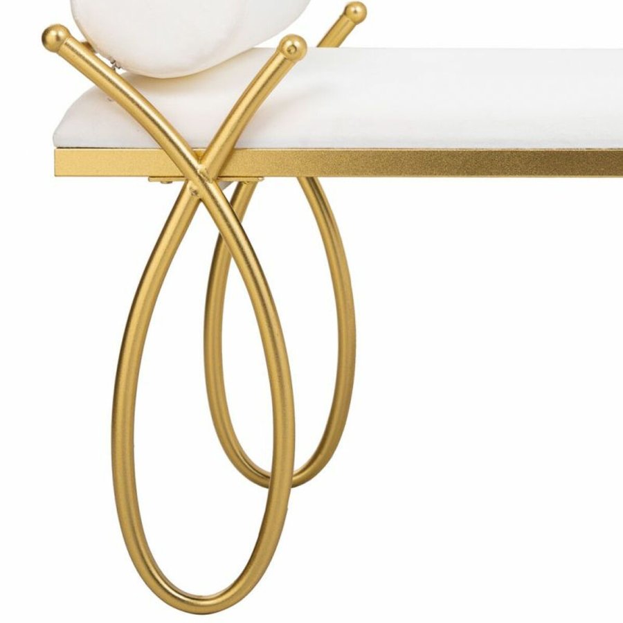 Stol Alexandra House Living Guld Skum Jern Tr MDF 49 x 53 x 112 cm #43