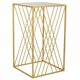 Hjrnebord Alexandra House Living Guld 40 x 70 x 40 cm #1