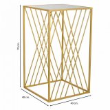 Hjrnebord Alexandra House Living Guld 40 x 70 x 40 cm #4