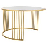 Sofabord Alexandra House Living Guld Jern Spejl Tr MDF 80 x 48 x 80 cm #1
