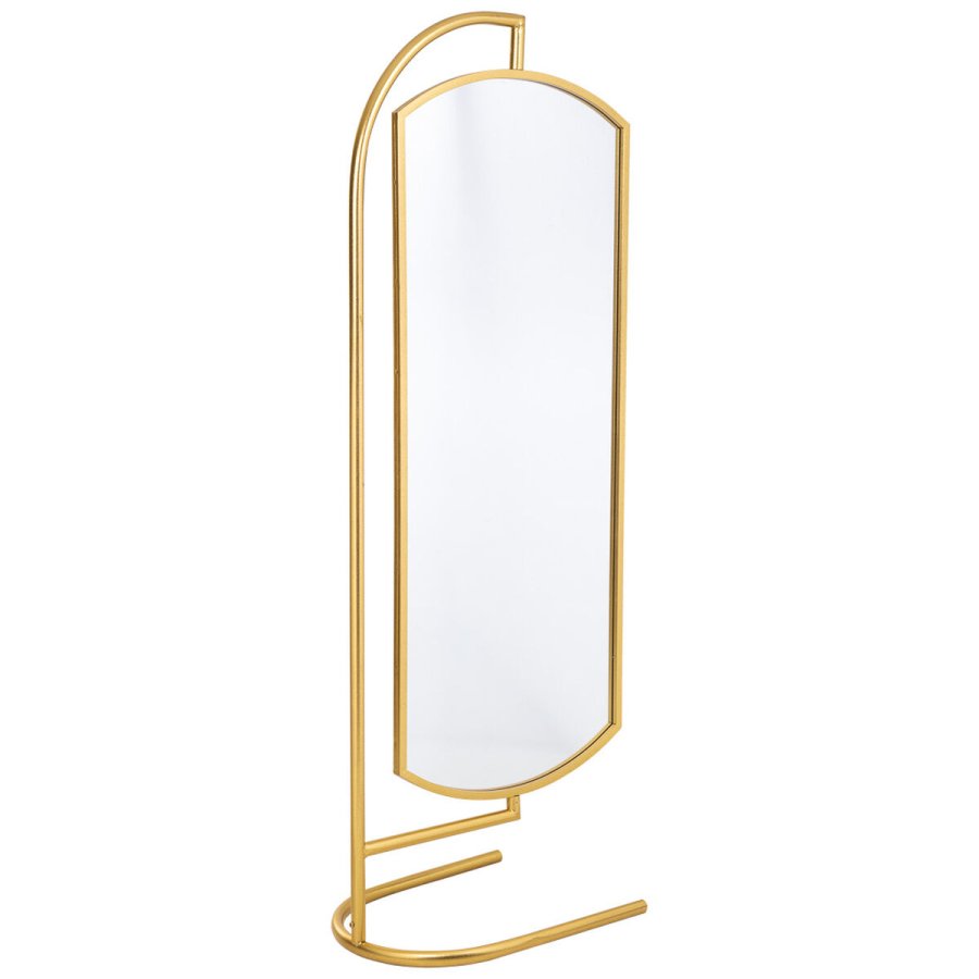 Fritstende spejl Alexandra House Living Guld Metal Jern Spejl 40 x 162 x 62 cm #8