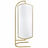 Fritstende spejl Alexandra House Living Guld Metal Jern Spejl 40 x 162 x 62 cm #1