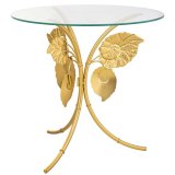 Hjrnebord Alexandra House Living Guld 70 x 70 x 70 cm #1