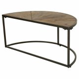 St med 2 borde Alexandra House Living Brun Jern Gran 45 x 40 x 91 cm #2