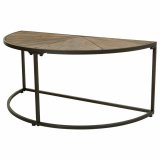 St med 2 borde Alexandra House Living Brun Jern Gran 45 x 40 x 91 cm #6