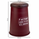 Taburet Alexandra House Living Rd Polyuretan Metal spnplade 47 x 27 x 33 cm #15