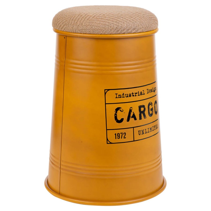 Taburet Alexandra House Living Orange Skkelrred Metal Svamp Tr MDF 47 x 27 x 33 cm #1