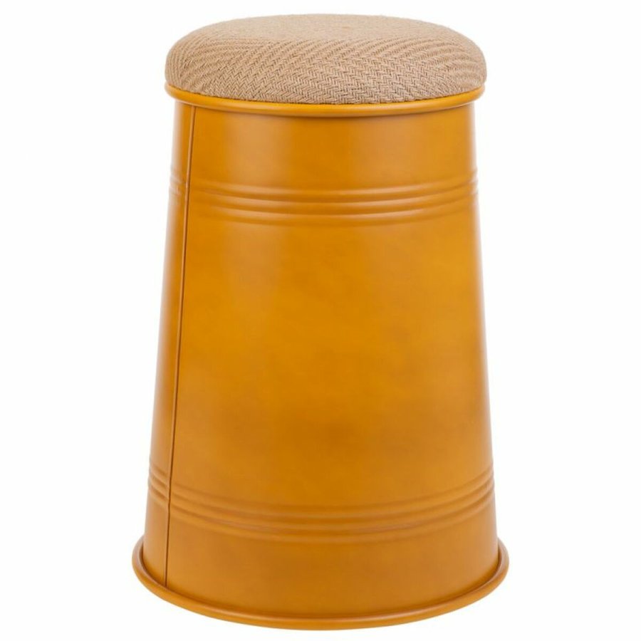 Taburet Alexandra House Living Orange Skkelrred Metal Svamp Tr MDF 47 x 27 x 33 cm #22