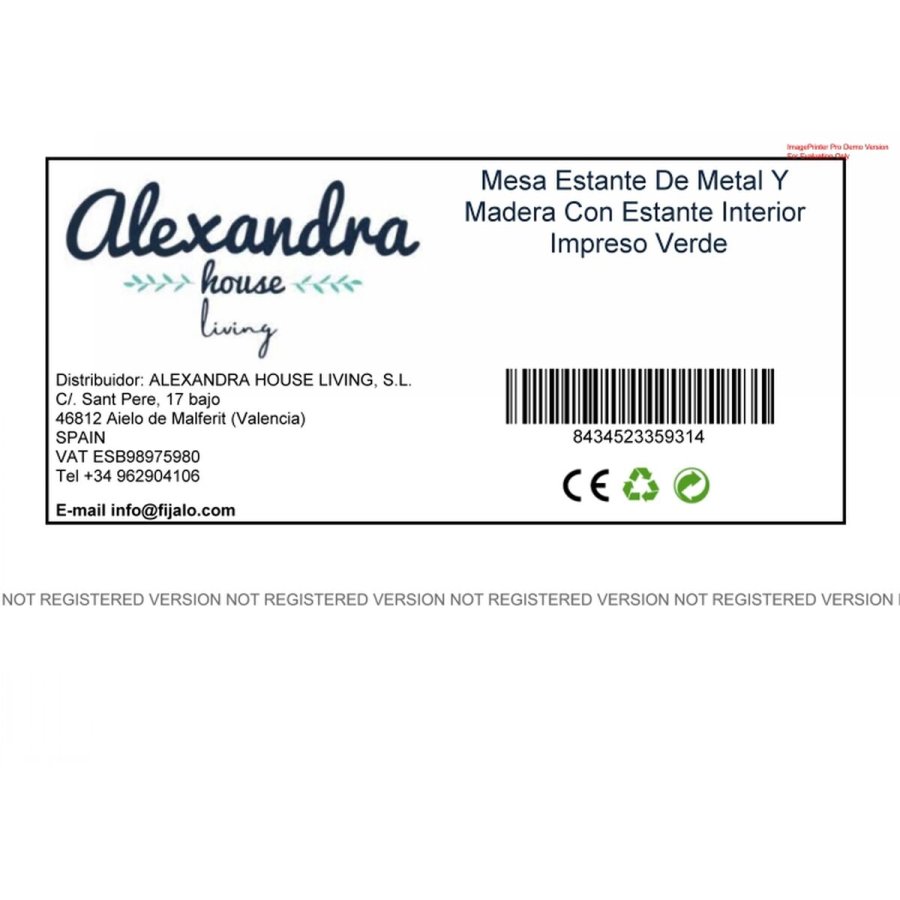 Sofabord Alexandra House Living Gr 33 x 33 x 46 cm #2