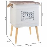 Natbord Alexandra House Living Hvid 41 x 41 x 61 cm #22
