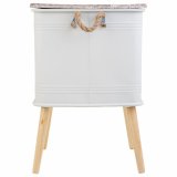Natbord Alexandra House Living Hvid 41 x 41 x 61 cm #43