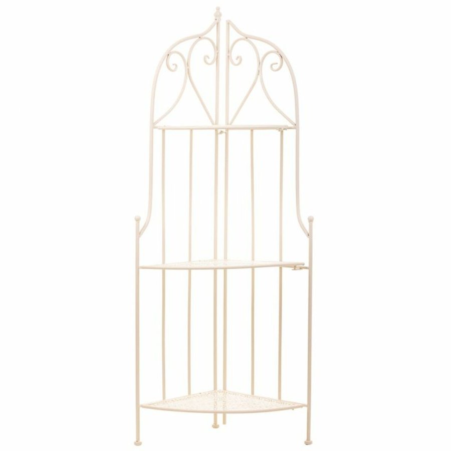 Hjrnembel Alexandra House Living Hvid Metal Jern jern 30 x 38 x 30 cm #3