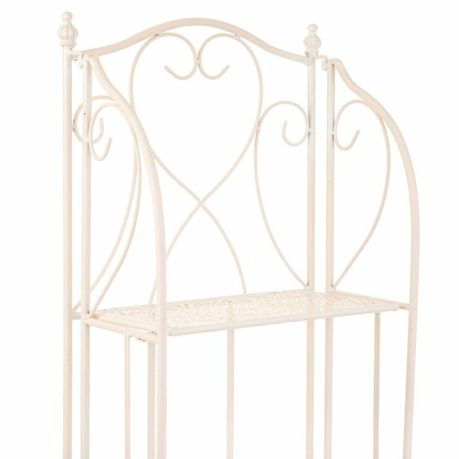 Hylder Alexandra House Living Hvid Metal Jern 25 x 90 x 30 cm #7