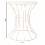 Sofabord Alexandra House Living Hvid Jern 20 x 50 x 21 cm #4