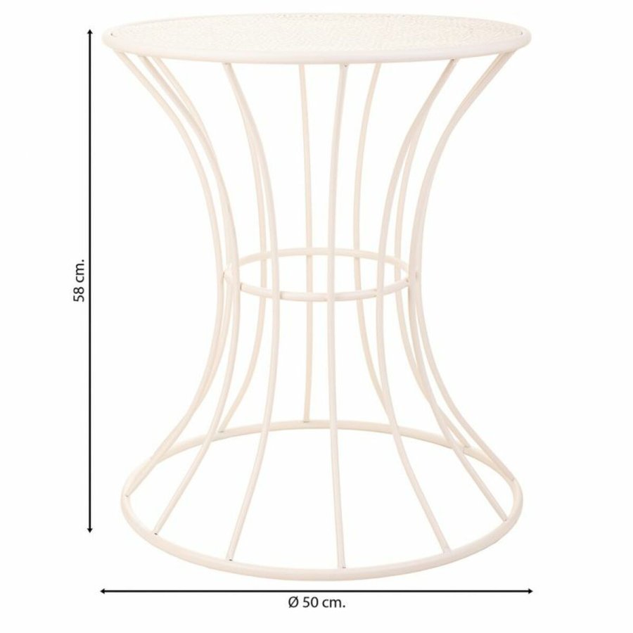 Sofabord Alexandra House Living Hvid Jern 20 x 50 x 21 cm #4