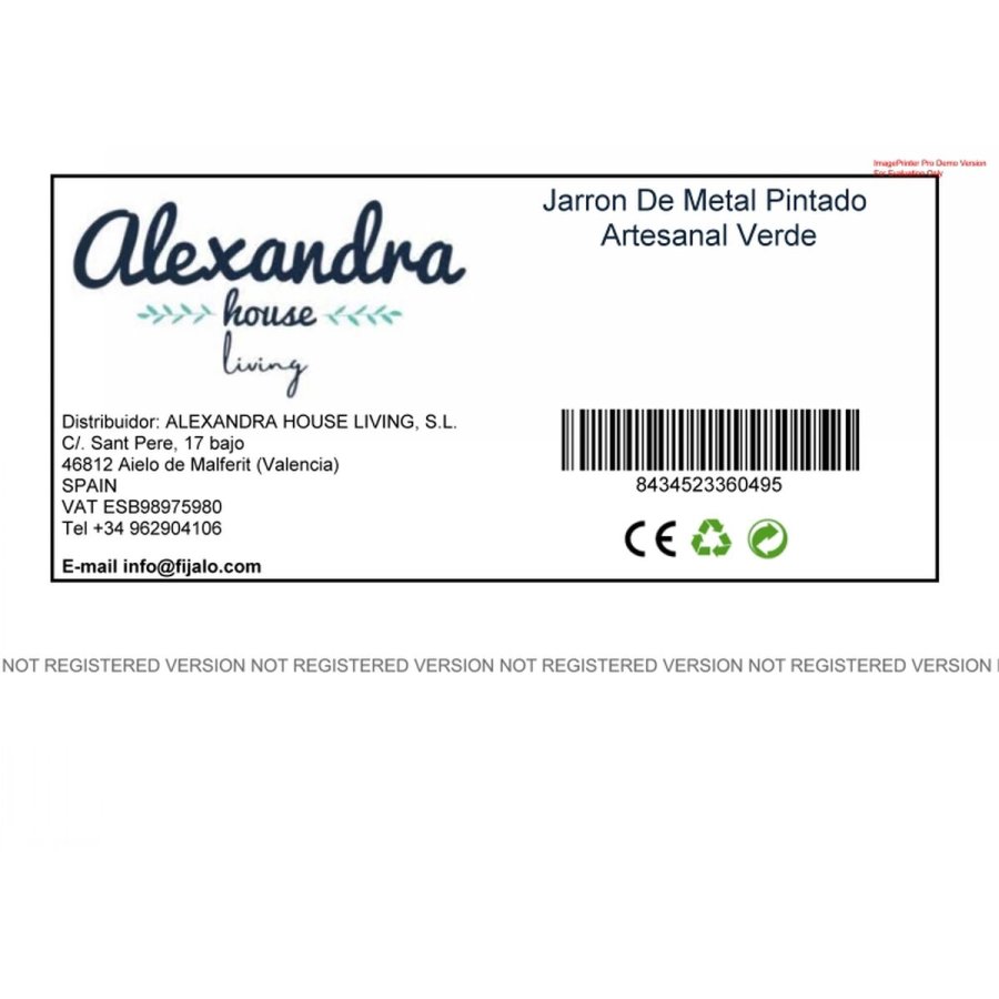 Vase Alexandra House Living Mangotr 40 x 57 x 40 cm #2