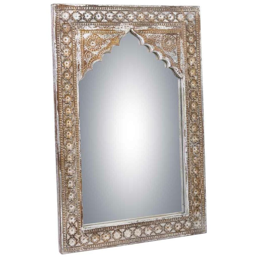 Vgspejl Alexandra House Living Hvid Gr 4 x 90 x 60 cm Rektangulr #1