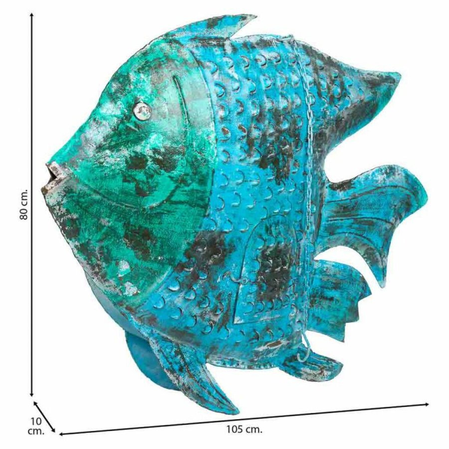 Lyseholder Alexandra House Living Bl Mangotr 10 x 80 x 105 cm Fisk #4