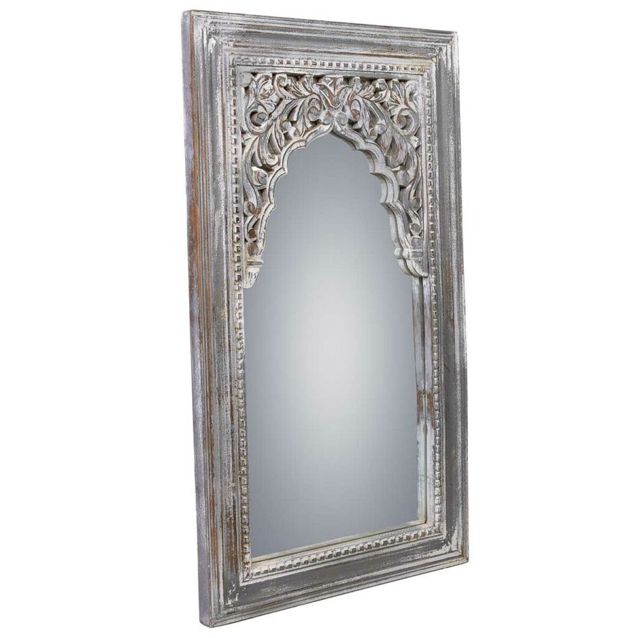 Vgspejl Alexandra House Living Hvid 5 x 107 x 60 cm Rektangulr #15