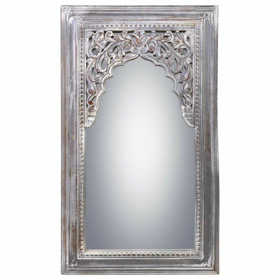 Vgspejl Alexandra House Living Hvid 5 x 107 x 60 cm Rektangulr #1